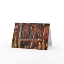 Woodworker - Old tools Greeting Cards