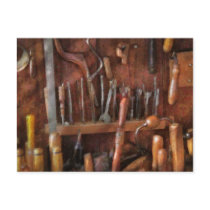 Woodworker - Old tools Postcard