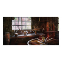 Woodworker - The wheelwright shop Personalized Photo Card