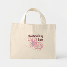 Woodworking Babe Canvas Bag