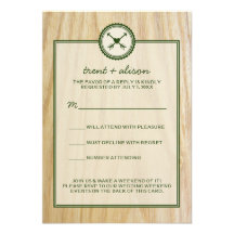 Woody Wedding & Glamping RSVP Cards