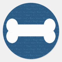 Woof Dog Bone Sticker