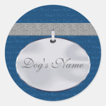 Woof Dog Collar Sticker
