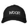 WOOF! EMBROIDERED BASEBALL CAPS