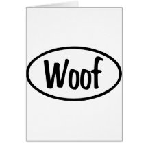 Woof Oval Card