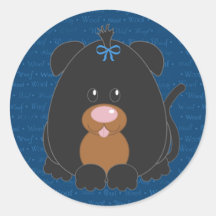 Woof Terrier Dog Sticker