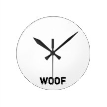 woof wall clock