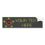 Woofer Rasta star Dub Reggae Dubstep Bumper Sticker