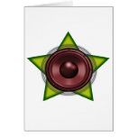 Woofer Rasta star Dub Reggae Dubstep Card