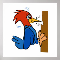 Woogy Woodpecker Poster
