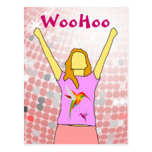 woohoo postcard