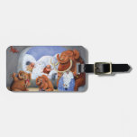 Woolly Mammoth Family in Ice Age Tags For Bags