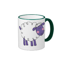 Woolly sheep coffee mugs