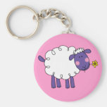Woolly sheep keychains