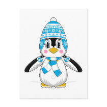 Wooly Hat Penguin Postcard