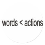 word < actions sticker