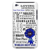 Word Collage Fathers Day iPod Touch Barely There casemate cases
