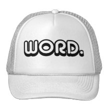 Word Mesh Hats