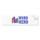 Word Nerd bumper stickers