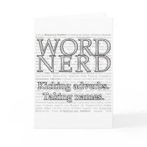 Word Nerd Greeting Card