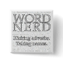Word Nerd Pin