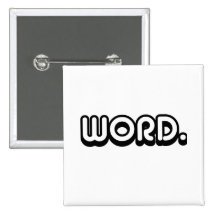 Word Pinback Button