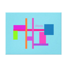 Words Aero Stretched Canvas Prints