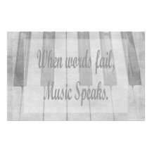 words fail piano music design stationery paper