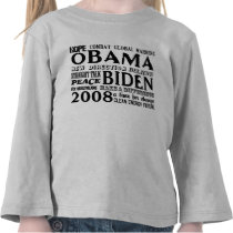 Words of Hope Obama & Biden 2008 Toddler Long Slv t-shirts