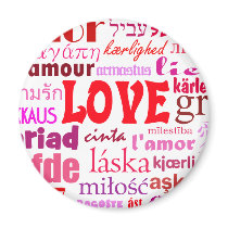 Words of Love Refrigerator Magnet