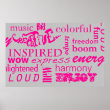 Words Poster