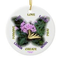 Words to Live By Ornament or Pendant