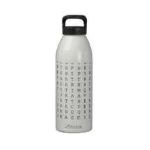 Wordsearch Water Bottle
