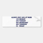 WORK BUMPER STICKERS