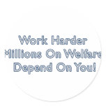 Work Harder Anti Obama Sticker