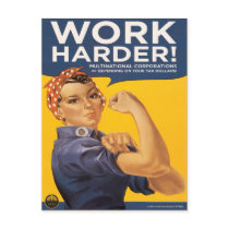 Work Harder! Corporations need your bailout money! Post Cards