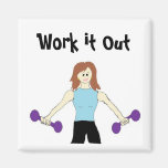 Work it Out Refrigerator Magnets