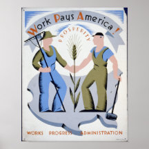 Work Pays America! Poster