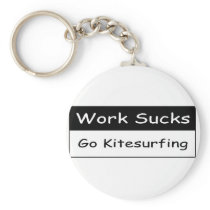 Work sucks key chain