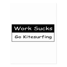 Work sucks postcard