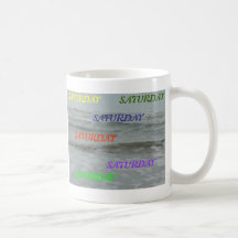 WORK  VS   SATURDAY COFFEE MUGS