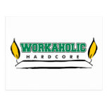 Workaholic Burning Candle at Both Ends Postcard