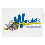 Workaholic Respectable Addiction Cards