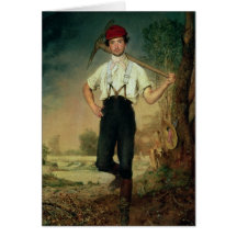 Worker, 1848 greeting card