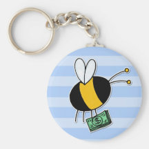 worker bee - banker keychain