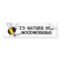 worker bee - carpenter bumper sticker
