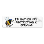 worker bee - police officer bumper stickers
