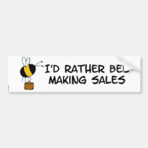 worker bee - salesman bumper sticker