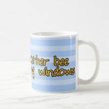 worker bee - window cleaner mug