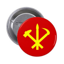 Workers'27 Party Of Korea, Colombia Political Pinback Button